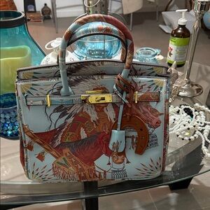 Elegant Native Print Satchel